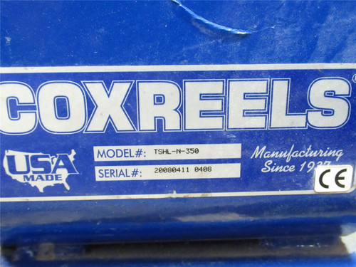 Coxreels TSHL-N-350; Spring Return Hose Reel; 100'; 300Psi