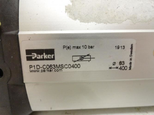 Parker P1D-C063MSC0400; Air Cylinder 63mm Bore x 400mm Stroke