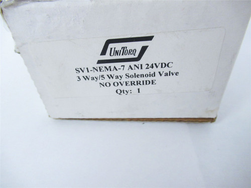 UniTorq SV1-NEMA-7 ; Solenoid Valve 3 way 24VDC
