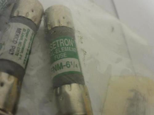 Fusetron  FNM-6-1/4; Lot-3 Fuse; 6-1/4A