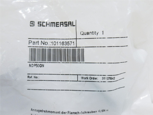 Schmersal 101163571; Mushroom Head Push Button; 22mm Mount