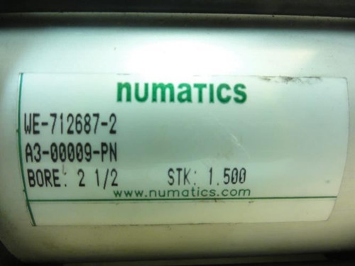 Numatics A3-00009-PN; Air Cylinder; 2-1/2"ID; 1.5" Stroke