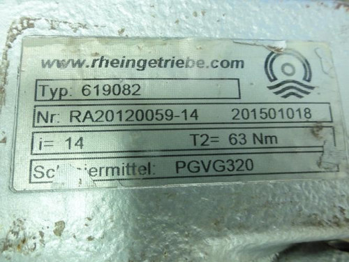 Rheingetriebe 619082; Motor-Gearbox; 14:1 Ratio