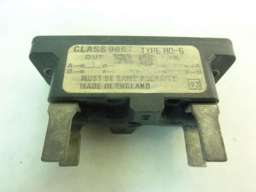 Square D 9007AO6; Snap Switch; 600VAC; 15A