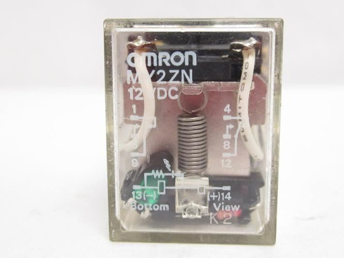 Omron MY2ZN-DC12; Lot-3 Ice Cube Relay; 240VAC; 5A; Coil: 12VDC
