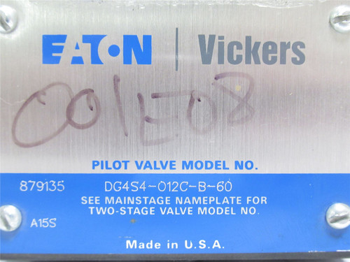 Eaton DG4S4-012C-B-60; Directional Control Valve 3600PSI