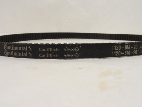Continental 1120-8M-20; Synchronous Timing Belt 1120mm Long