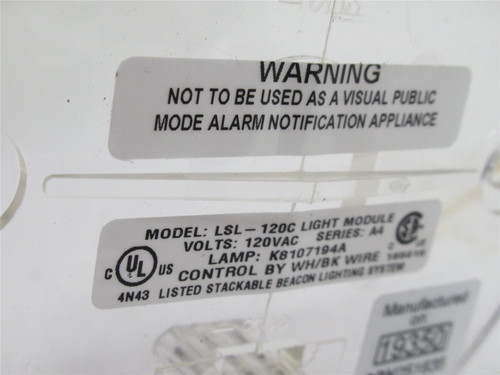 Federal Signal LSL-120C; Light Module; 120VAC; Clear