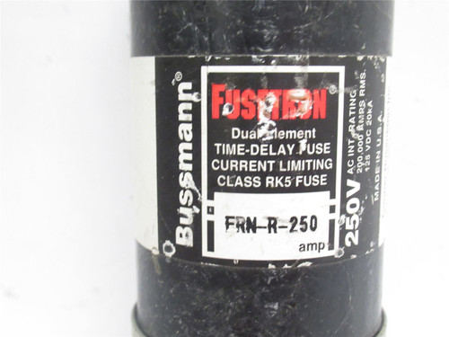 Bussmann FRN-R-250; Fusetron Time Delay Fuse; 250A; 250VAC