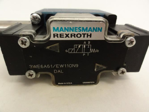 Rexroth 3WE6A61/EW11ON9DAL; Hydraulic Solenoid Valve; Missing Coil