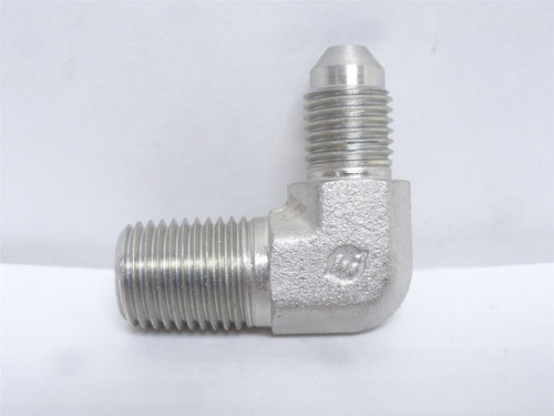 Brennan 2501-04-04-FG; Lot-3 Elbows; 90Deg; 1/4 JIC x 1/4 NPT