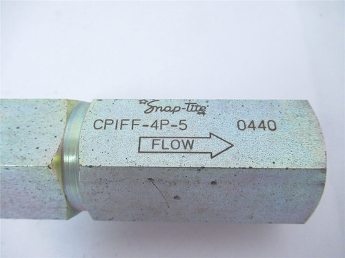 Parker CP1FF-4P-5; Snap Tite Check Valve 1/2" In Line