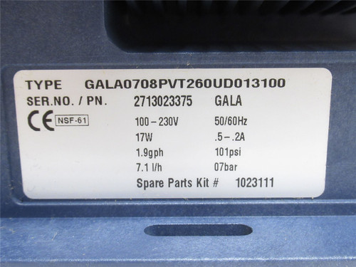 Prominent Fluid GALA0708PVT260UD013100; Metering Dosing Pump
