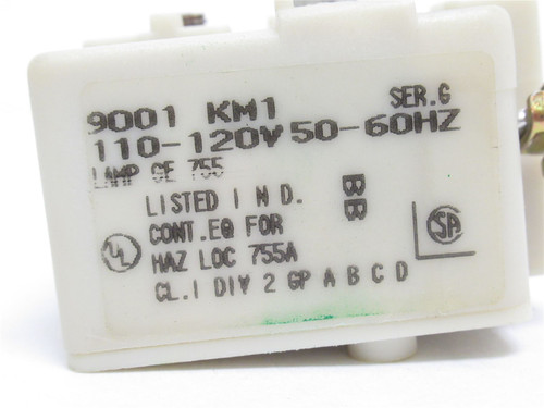 Square D 9001-KM1; Light Module; 30mm; 110-120V (NO bulb)