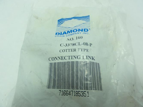 Diamond C-3378CL-08-P; Connecting Link; # 160; 2" Pitch