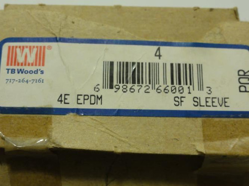 TB Woods 4E-EPDM; Coupling Sleeve Size: 4; Two Piece
