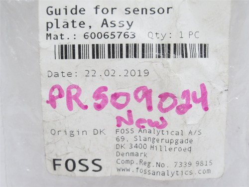 Foss 60065763; Sensor Plate Guide Assembly; SS