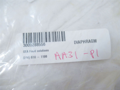 GEA Food Solutions 3000288556; Diaphram 15" x 12"