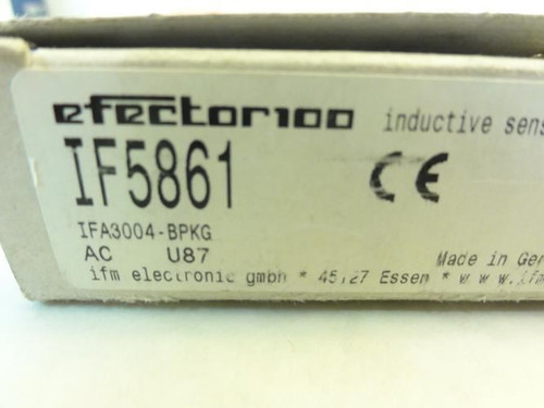 IFM IFA3004-BPKG; Proximity Switch; 10-36VDC; 250mA