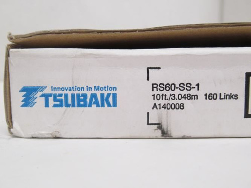 Tsubaki RS60-SS-1; Roller Chain #60; SS; 10' Long