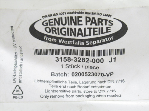 GEA Westfalia 3158-3282-000; Ring Assembly Size: 4"