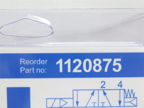 Nordson 1120875; Air Solenoid Valve; 50-80PSI; 24VDC