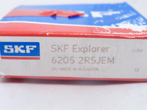 SKF 6205 2RSJEM; Ball Bearing; 25mmID x 52mmOD x 15mm Wide