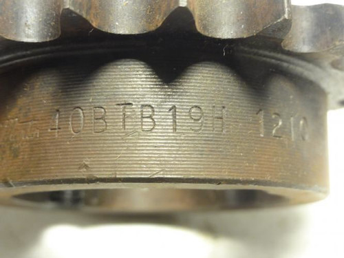 Martin 40BTB19H-1210; Bushed Sprocket # 40; 19T;