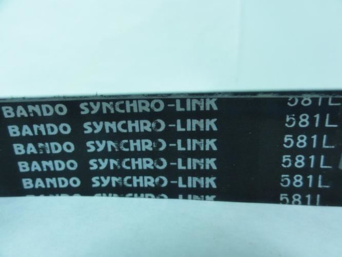 Bando 581L100; Timing Belts; 58.125"Length; 3/8" Pitch; 1" Width