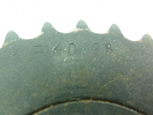 Tri-Clover 40B28F-1 1/8; Sprocket; # 40; 1.125"ID; 28Teeth