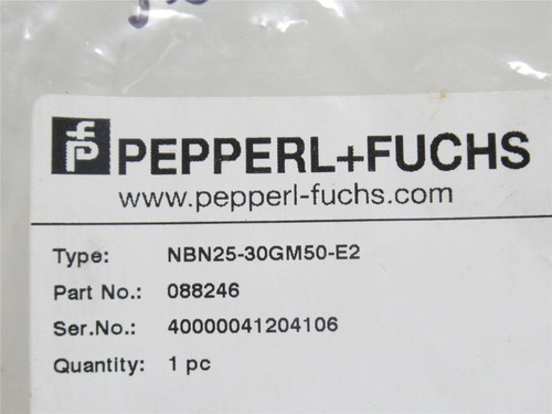 PEPPERL+FUCHS NBN25-30GM50-E2; Inductive Sensor 88246; 10-30V