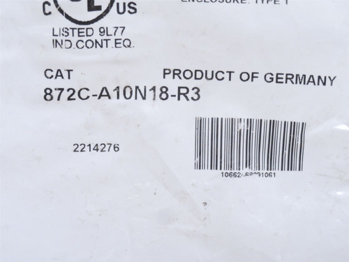 Allen-Bradley 872C-A10N18-R3; Proximity Sensor; 250VAC; 500mA