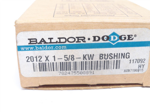 Dodge 2012 X 1-5/8-KW; Taper Lock Bushing 117092; 1-5/8"ID