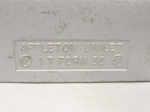 Appleton T100-M; Type: T; Conduit Body; Malleable Iron; 1FNPT