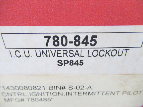 Robertshaw 780-845; Ignition Control 24VAC 90 sec Lock Out