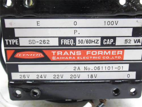 Aihara SD-262; Transformer; 52vA