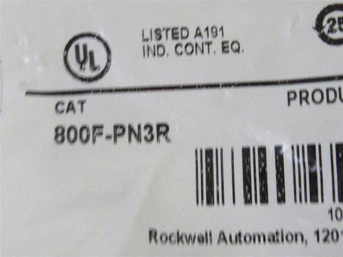 Allen-Bradley 800F-PN3R; Red LED Module W/ Latch; 24V AC/DC