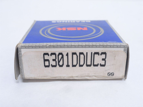 NSK 6301DDUC3; Ball Bearing 12mmID x 37mmOD x 12mm Width