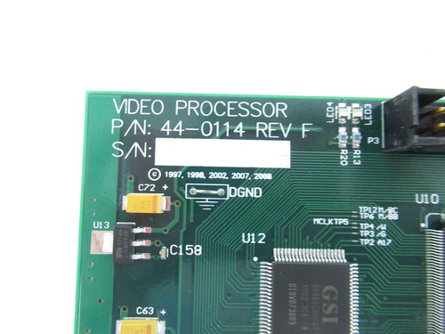 JBT FoodTech 44-0114 REV F; Video Processor Board