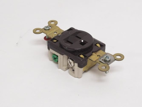 Hubbell HBL5261; Industrial Receptacle; Brown; 15A; 125VAC