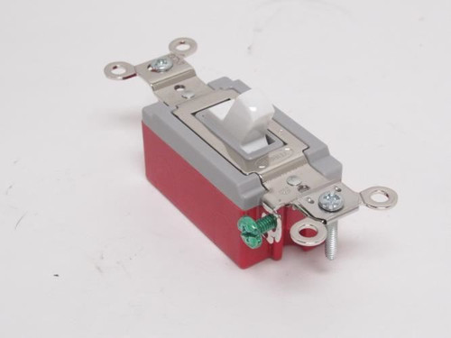 Hubbell HBL1221W; Toggle Wall Switch; 20A; 120/277VAC; 1P