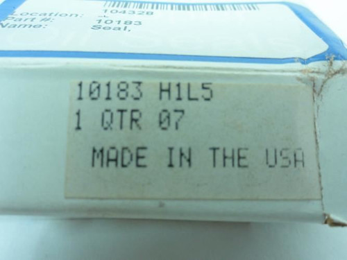 Parker 10183 H1L5; Lot-2 Oil Seals 1" ID 1.828" OD 0.375" Width Parker 10183 H1L5; Lot-2 Oil Seals 1" ID 1.828" OD 0.375" Width