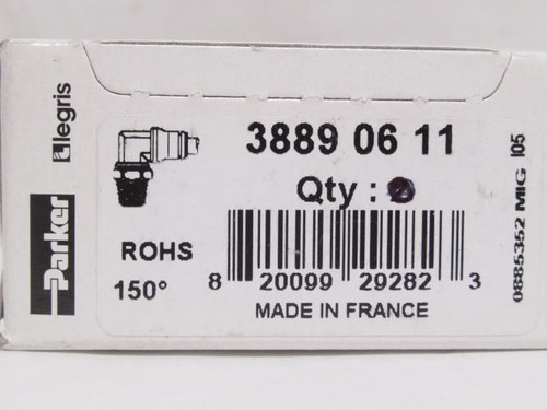 Parker 3805-06-11_; Male Connector; SS-316; 1/4"PTC x 1/8NPT