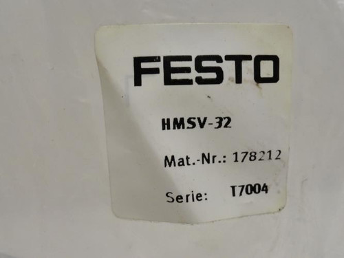 Festo HMSV-32; Pneumatic Gripper Adaptor Kit # 178212