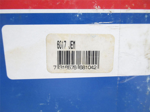 SKF 6017 JEM; Ball Bearing; 85mmID x 130mmOD x 22 Width