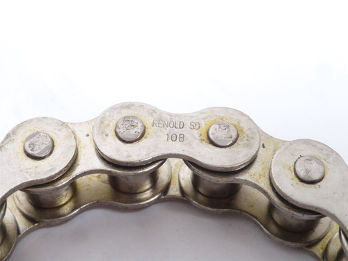 Renold 10B-6; Steel Roller Chain #10B; 6' Long