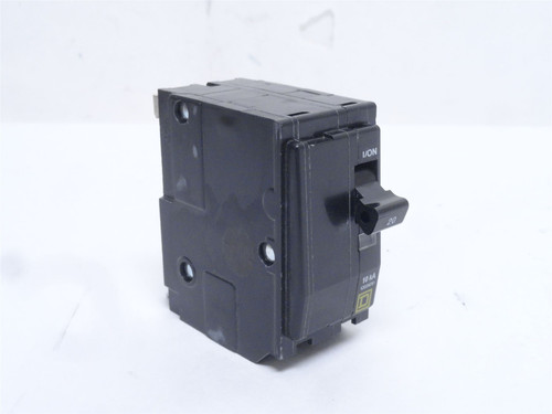 Square D QO220; Circuit Breaker; 20A; 2P; 120/240VAC