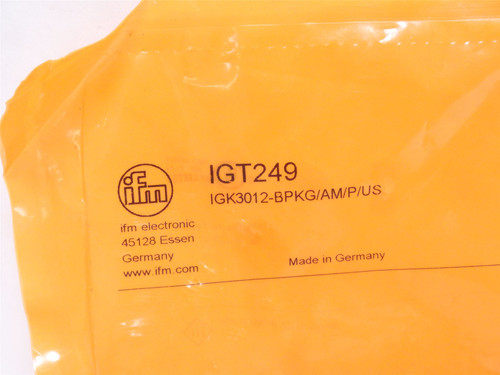 ifm IGT249; Proximity Sensor IGT249; 10-30VDC; 100mA ifm IGT249; Proximity Sensor IGT249; 10-30VDC; 100mA