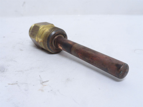 Honeywell 121371B; Copper Immersion Well; 3/4NPT; 7/16"OD