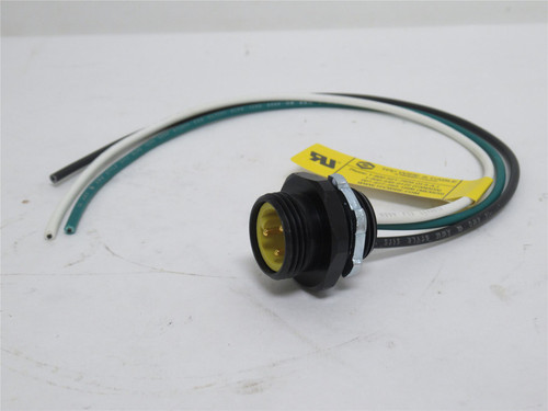 TPC 84300; Bulkhead Receptacle; Male; 3-Pin